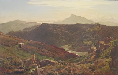Moel Siabod from Capel Curmon by Sidney Richard Percy